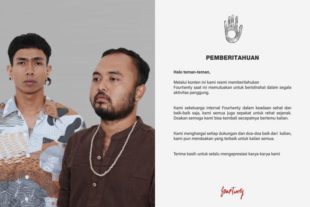 Fourtwnty Music Umumkan Hiatus, Apakah Ini Waktu yang Tepat untuk Beralih dari Zona Nyaman