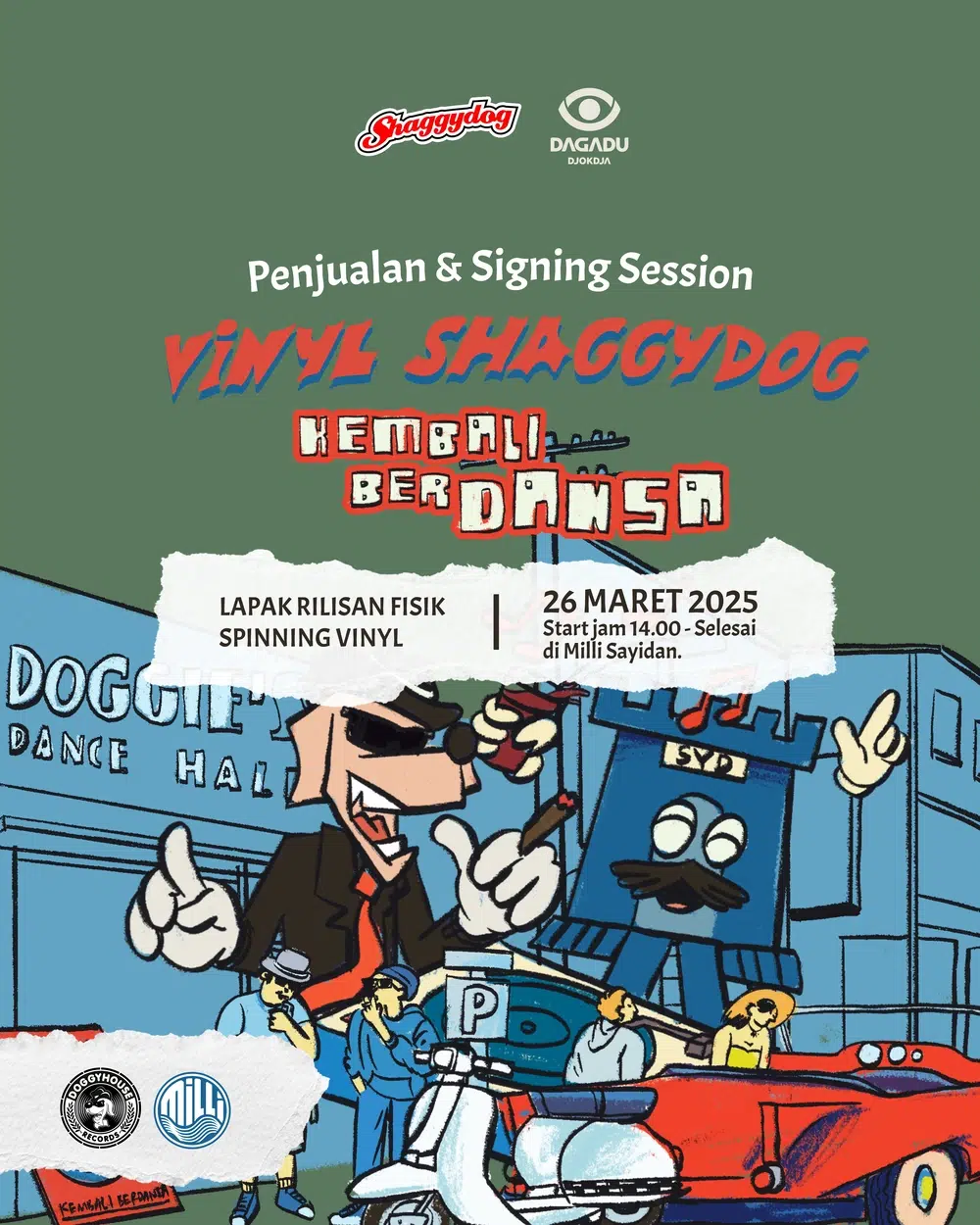 Shaggydog dan Dagadu Rilis Kolaborasi Eksklusif Vinyl dan Merchandise Album "Kembali Berdansa"