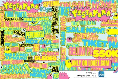 Line Up Pestapora 2025 Hari Raya Resmi Dirilis, Om Lorenza, Wijaya 80, Hingga Naykilla, Tenxi, Jemsii Garam dan Madu Hadir!