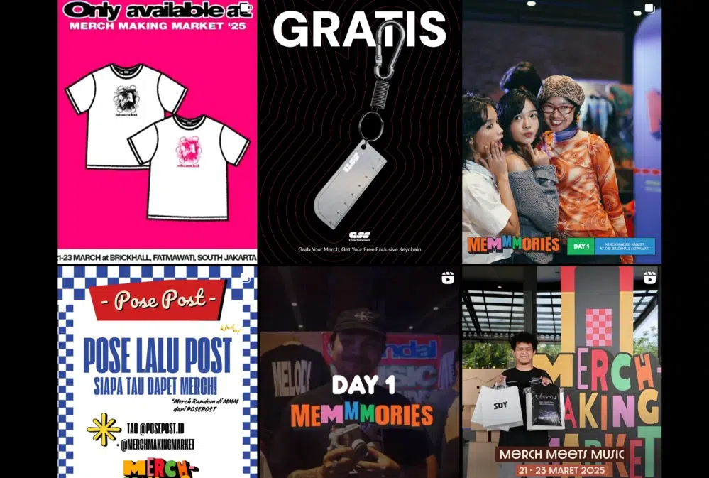 Berburu Merchandise Band Favorit di Merch-Making Market, Surga Bagi Penggemar Musik dan Kolektor