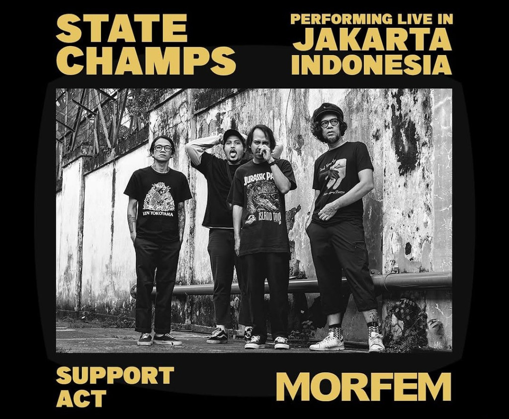 Morfem Akan Meriahkan Konser State Champs Live In Jakarta 2025 Sebagai Band Pembuka