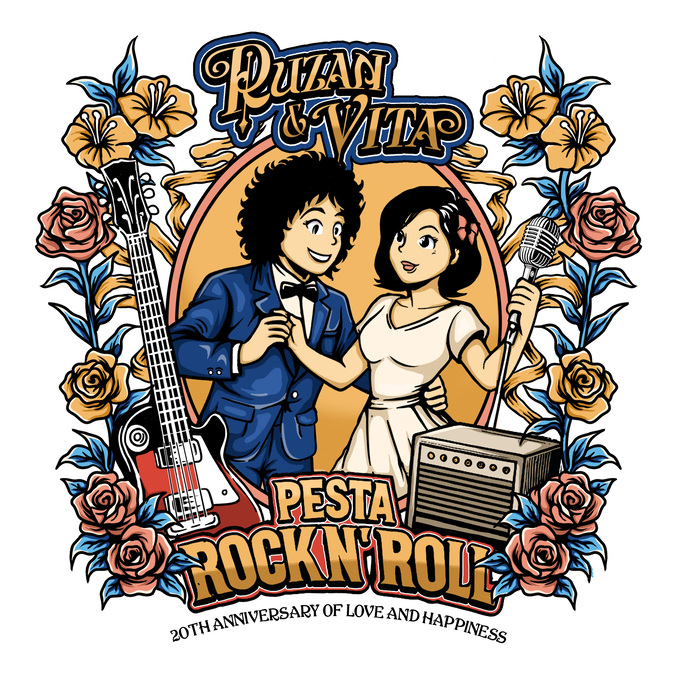 Ruzan & Vita Rayakan 20 Tahun Cinta Lewat Album Pop Blues Pesta Rock n Roll