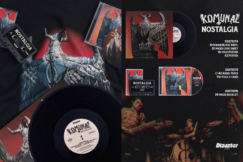 Komunal Rilis Album Keempat Bertajuk Nostalgia Ilustrasi Patung 'Ghoib' dan Kerjasama dengan Engineer Sunn O)))