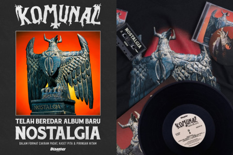 Komunal Rilis Album Keempat Bertajuk Nostalgia Ilustrasi Patung 'Ghoib' dan Kerjasama dengan Engineer Sunn O)))