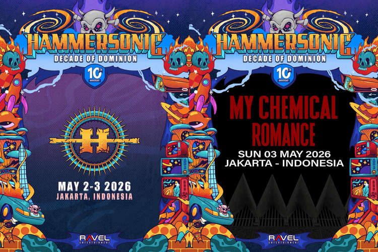 My Chemical Romance Fix Manggung di Hammersonic 2026 dalam Rangka Tur “The Black Parade” Asia!